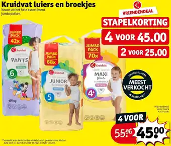 Kruidvat Luiers en broekjes aanbieding