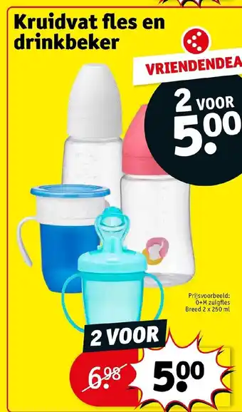 Kruidvat Fles en drinkbeker aanbieding