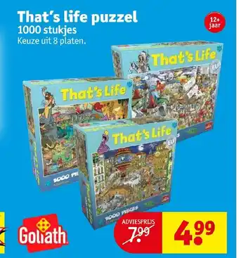 Kruidvat That's life puzzel aanbieding