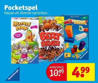 Kruidvat Pocketspel aanbieding