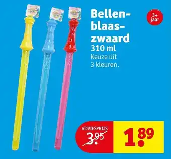 Kruidvat Bellenblaaszwaard 310 ml aanbieding