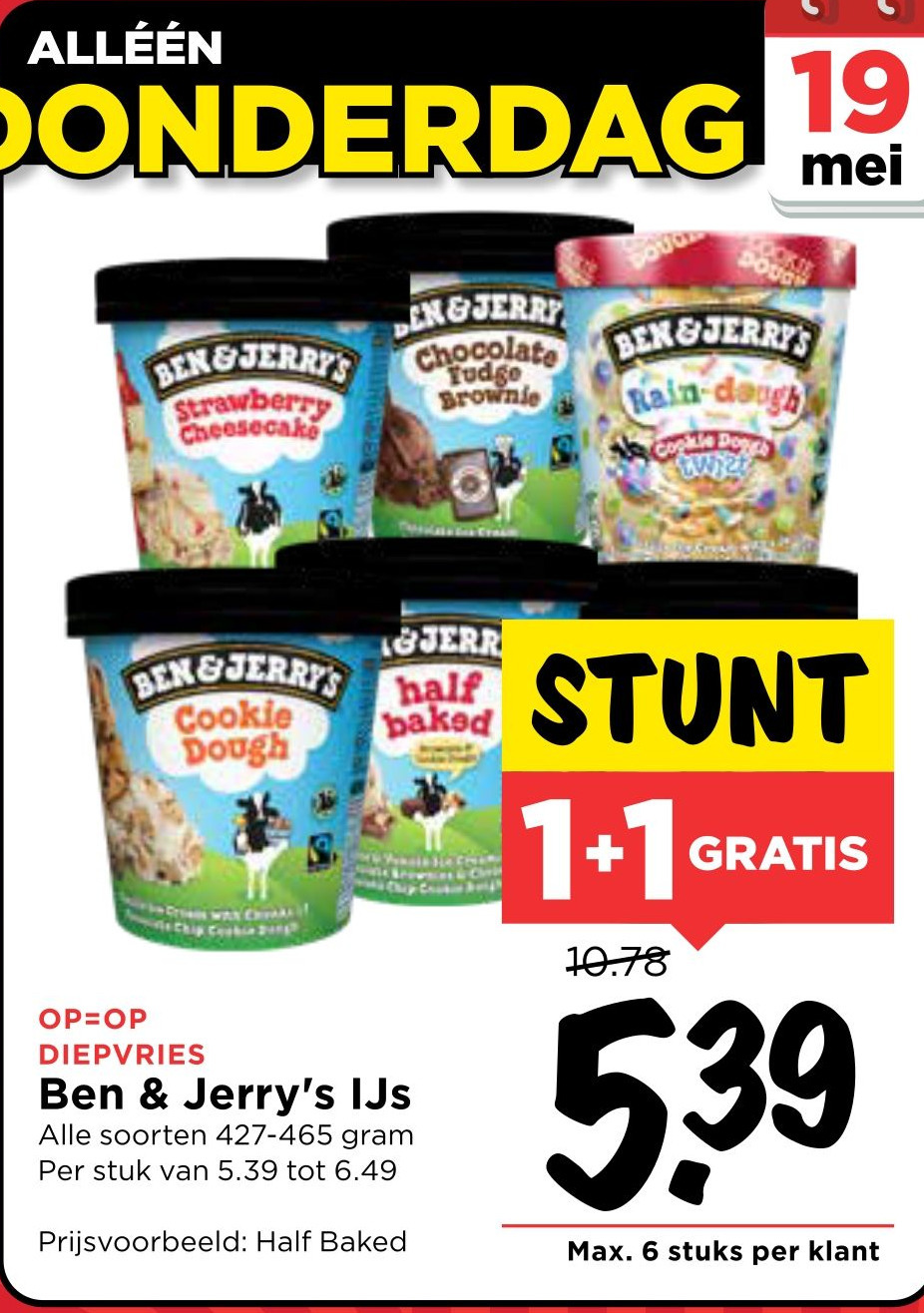 Ben & Jerry's IJs aanbieding bij Vomar