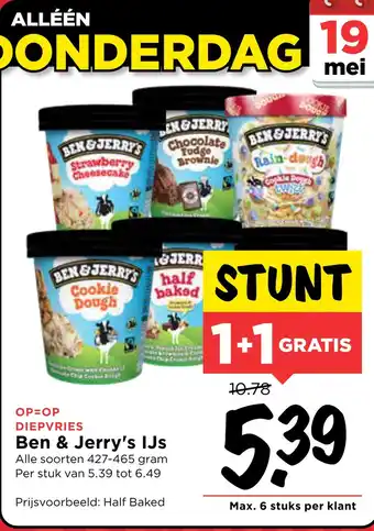 Vomar Voordeelmarkt Ben & Jerry's IJs aanbieding