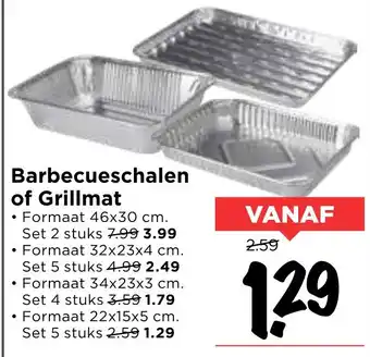 Vomar Voordeelmarkt Barbecueschalen of Grillmat aanbieding