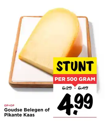 Vomar Voordeelmarkt Goudse Belegen of Pikante Kaas aanbieding