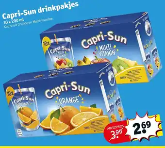 Kruidvat Capri-Sun drinkpakjes 10x200 ml aanbieding