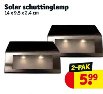 Kruidvat Solar schuttinglamp 14x9.5x2.4 cm aanbieding