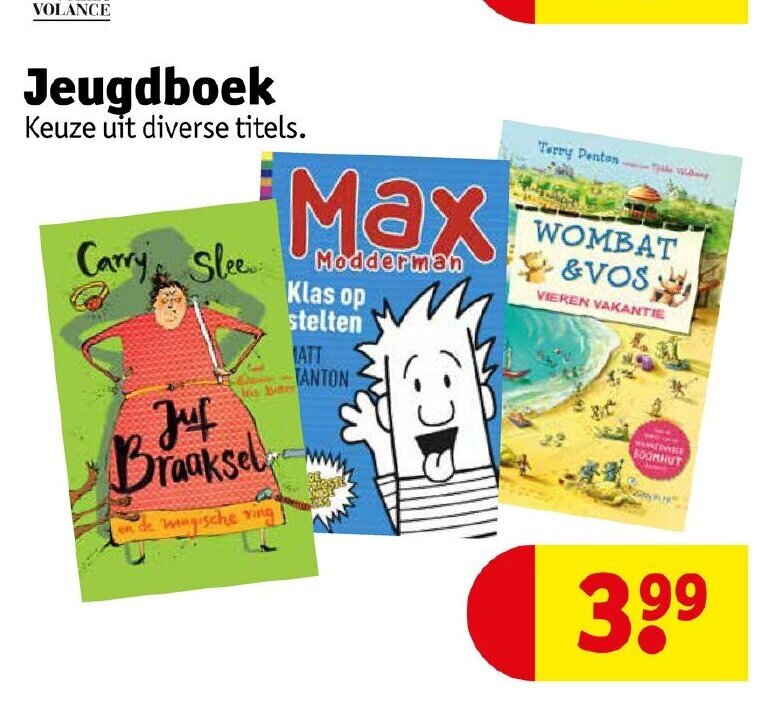 Jeugdboek aanbieding bij Kruidvat