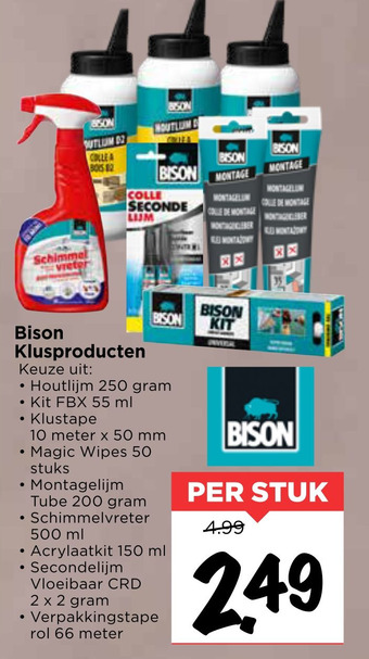 Vomar Voordeelmarkt Bison Klusproducten aanbieding