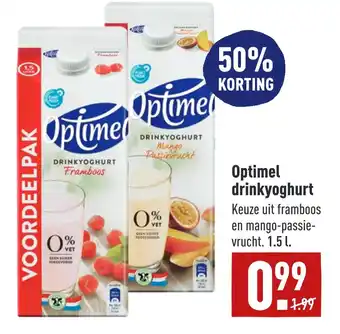ALDI Optimel drinkyoghurt aanbieding