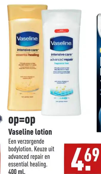 ALDI Vaseline lotion aanbieding