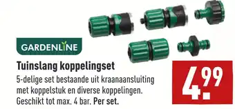 ALDI GARDENLINE Tuinslang koppelingset aanbieding