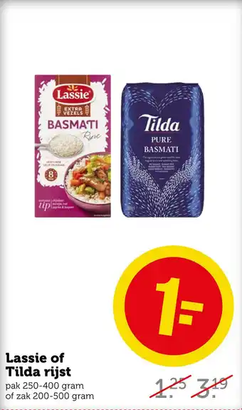 Coop Lassie of Tilda rijst aanbieding