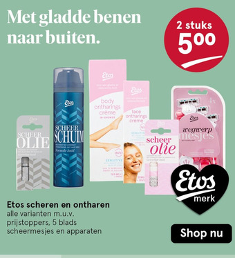 Etos Etos scheren en ontharen aanbieding