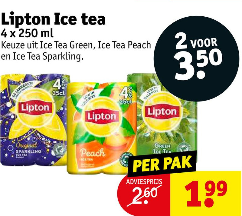 Lipton Içe tea aanbieding bij Kruidvat