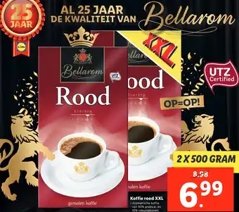 Lidl Koffie rood XXL aanbieding