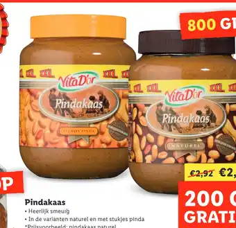 Lidl Pindakaas aanbieding