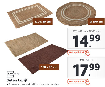 Lidl Juten tapijt aanbieding