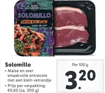 Lidl Solomillo aanbieding