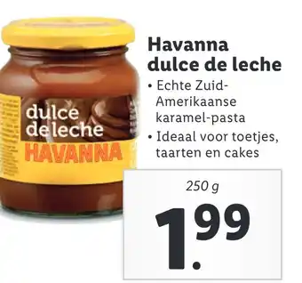 Lidl Havanna dulce de leche aanbieding