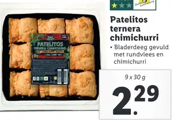 Lidl Patelitos ternera chimichurri aanbieding