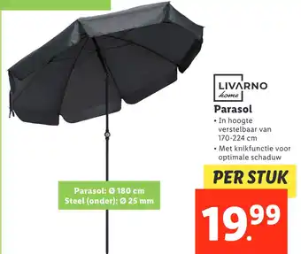 Lidl LIVARNO kome Parasol aanbieding