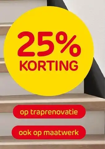 Praxis op traprenovatie ook op maatwerk aanbieding