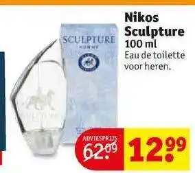 Kruidvat Nikos Sculpture Eau De Toilette 100ml aanbieding