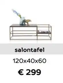 Henders & Hazel Salontafel 120x40x60 aanbieding