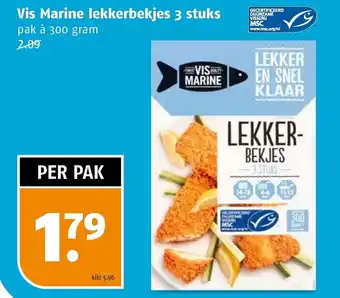 Poiesz Vis marine lekkerbekjes 3 stuks 300g aanbieding