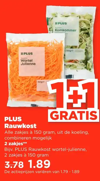 PLUS PLUS Rauwkost aanbieding