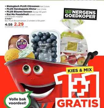 PLUS Biologisch PLUS Citroenen aanbieding