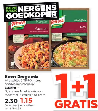 PLUS Knorr Droge mix aanbieding