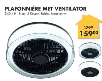 Bouwhof Plafonnière met ventilator 40x18 cm aanbieding