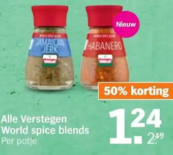 Albert Heijn Alle verstegen world spice blends aanbieding