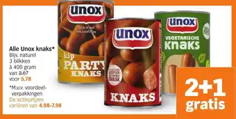 Albert Heijn Alle unox knaks 400g aanbieding