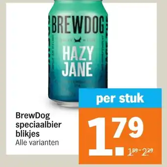 Albert Heijn Brewdog speciaalbier blikjes aanbieding