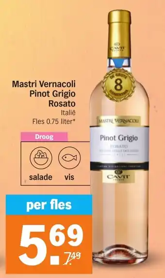 Albert Heijn Mastri vernacoli pinot grigio rosato aanbieding