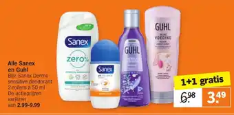 Albert Heijn Alle sanex en g uhl 50ml aanbieding