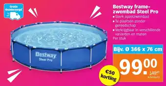 Albert Heijn BEstway frame- zwembad steel pro aanbieding