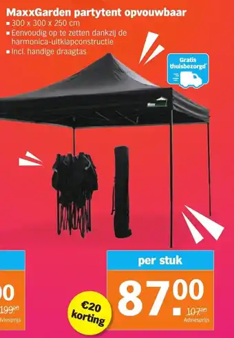 Albert Heijn Maxxgarden partytent opvouwbaar aanbieding