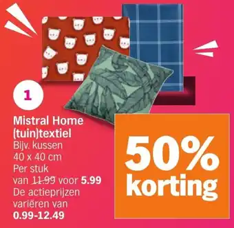 Albert Heijn Mistral home tuin textiel aanbieding