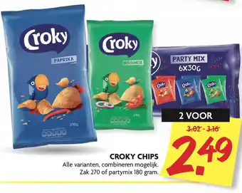 Dekamarkt Croky chips 180g aanbieding