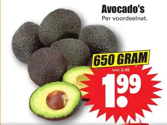 Dirk Avocado's 650g aanbieding