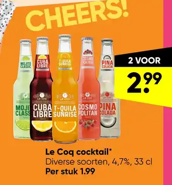 Big Bazar Le Coq cocktail* aanbieding