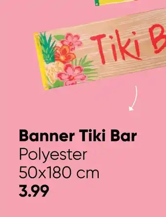 Big Bazar Banner Tiki Bar aanbieding