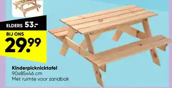 Big Bazar Kinderpicknicktafel aanbieding