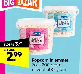 Big Bazar Popcorn in emmer aanbieding