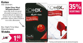 De Online Drogist Kotex aanbieding