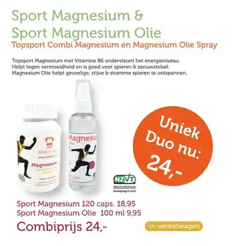 De Rode Pilaren Sport Magnesium & Sport Magnesium Olie aanbieding